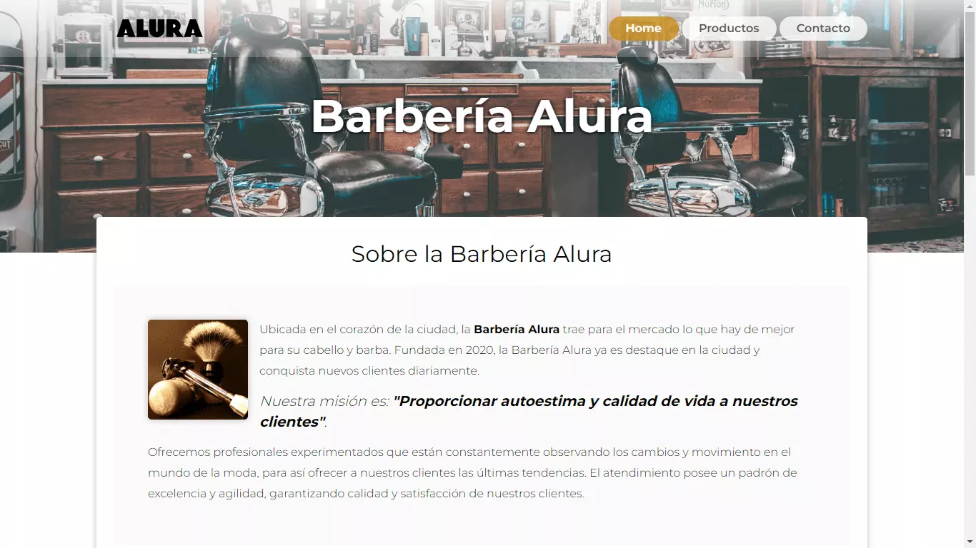 Barbería alura proyecto barberia alura opcional